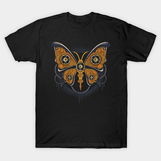 Steampunk Butterfly T-Shirt by E